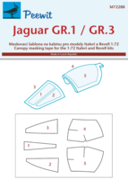 Canopy mask for  Jaguar GR.1/GR.3 Italeri - Image 1