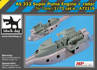 AS 332 Super Puma  engine + radar for Italeri - Image 1