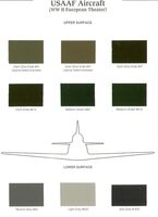 Aircraft Colour Charts - USAAF Aircraft WWII European Theatre