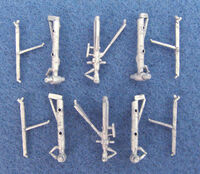 Airbus A318 / A319 / A320 / A321 - Landing Gear - Set for 2 planes (designed to be used with Revell kits) - Image 1