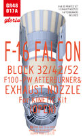 F-16 C/D Block 32/42/52 PW F100 Afterburner & Exhaust Nozzle - open (for Kinetic kits) - Image 1