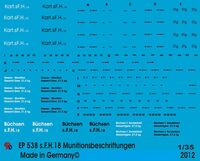 Stencils For 150 mm Ammo For sFH 18 And Hummel