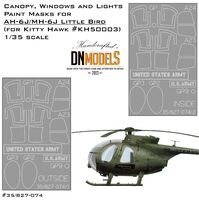 Canopy, Windows And Lights Paint Masks For AH-6J/MH-6J Little Bird - Image 1