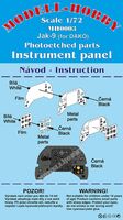 Yak-9 Photoetched parts instrument panel for Dakoplast ex Modell-Hobby - Image 1