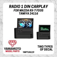 Radio 1 Din Carplay For Mazda RX-7 FD3S (For Tamiya 24116) - Image 1